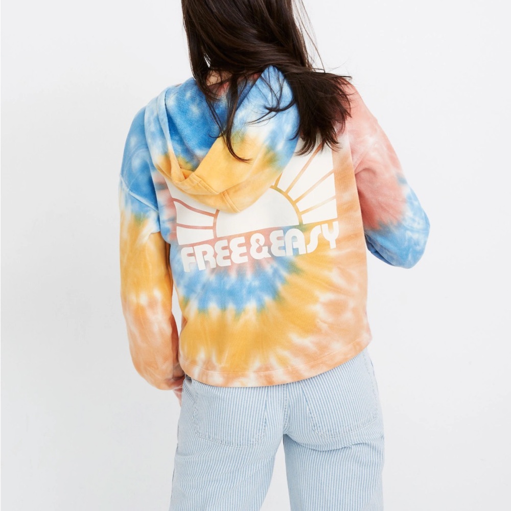 Madewell x Free & Easy Tie-Dye Hoodie Sweatshirt Small